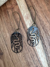 Load image into Gallery viewer, Black snake dangles
