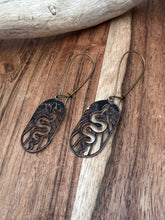 Load image into Gallery viewer, Black snake dangles
