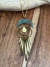 Load image into Gallery viewer, Crescent fringe necklace
