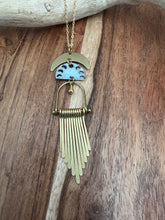 Load image into Gallery viewer, Moon phase fringe necklace
