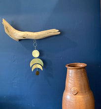 Load image into Gallery viewer, DRIFTWOOD + BRASS WALLHANGING
